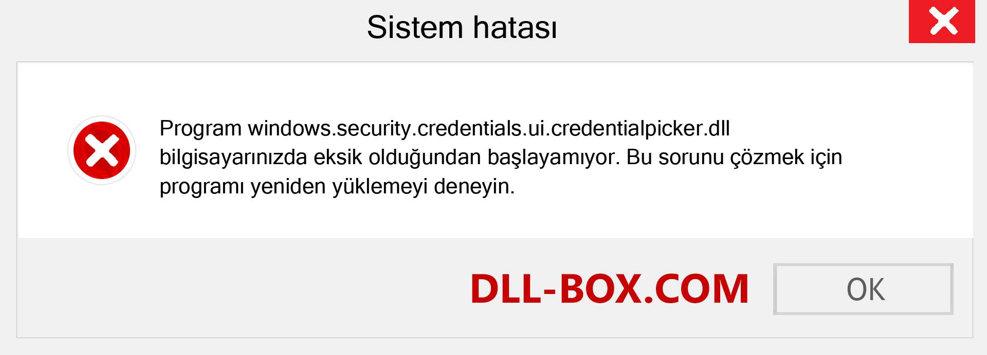 windows.security.credentials.ui.credentialpicker.dll dosyası eksik mi? Windows 7, 8, 10 için İndirin - Windows'ta windows.security.credentials.ui.credentialpicker dll Eksik Hatasını Düzeltin, fotoğraflar, resimler